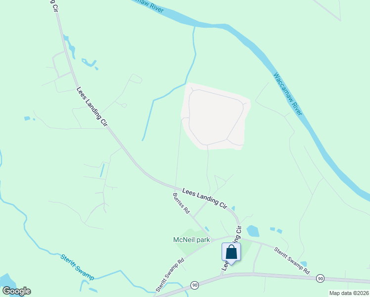 map of restaurants, bars, coffee shops, grocery stores, and more near 1500 Burriss Road in Conway