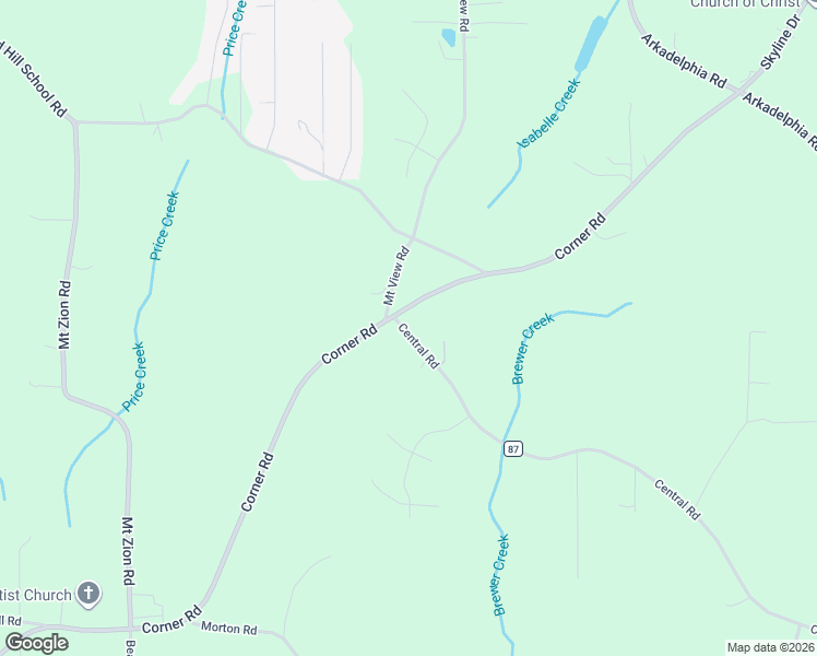 map of restaurants, bars, coffee shops, grocery stores, and more near 9582 Central Road in Warrior