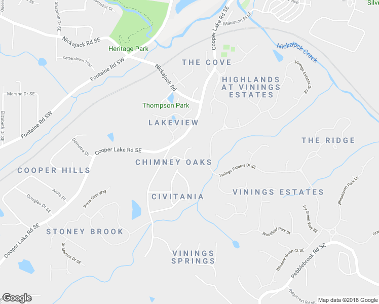 map of restaurants, bars, coffee shops, grocery stores, and more near 604 Chimney Oaks Court in Mableton