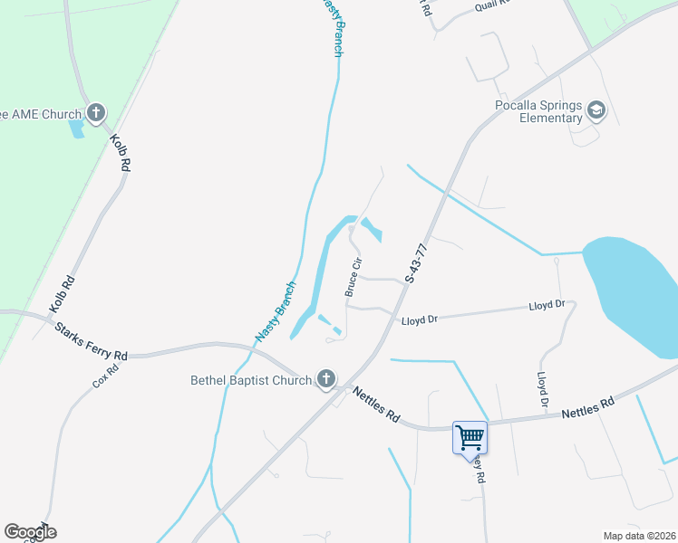 map of restaurants, bars, coffee shops, grocery stores, and more near 3045 Bruce Circle in Sumter