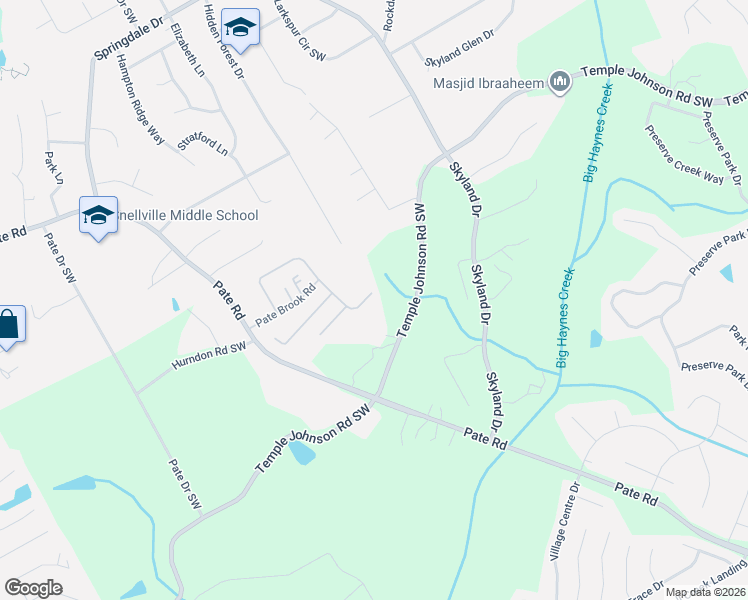 map of restaurants, bars, coffee shops, grocery stores, and more near 2315 Temple Johnson Road in Snellville
