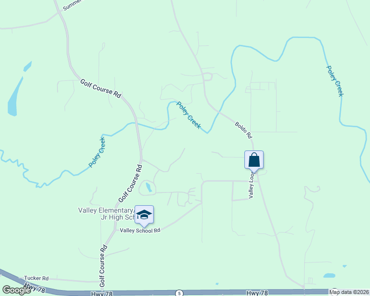 map of restaurants, bars, coffee shops, grocery stores, and more near 399 Valleyview Drive in Jasper