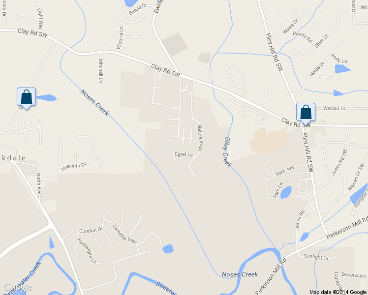 map of restaurants, bars, coffee shops, grocery stores, and more near 2747 Whitewater Court in Austell