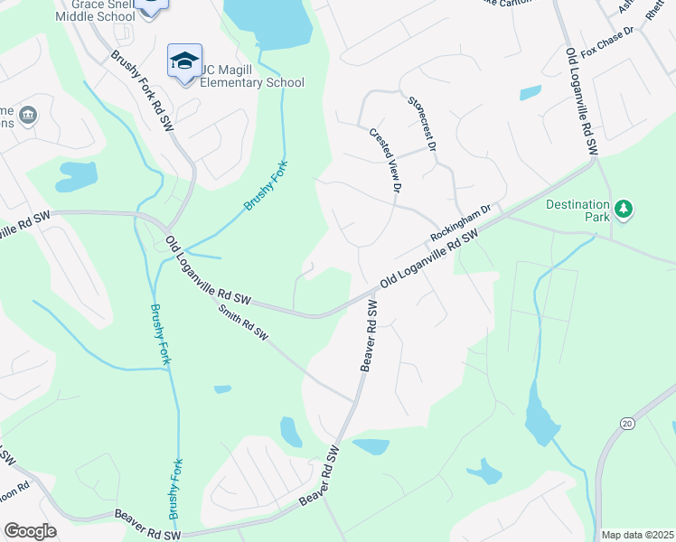 map of restaurants, bars, coffee shops, grocery stores, and more near 935 Old Loganville Road Southwest in Loganville