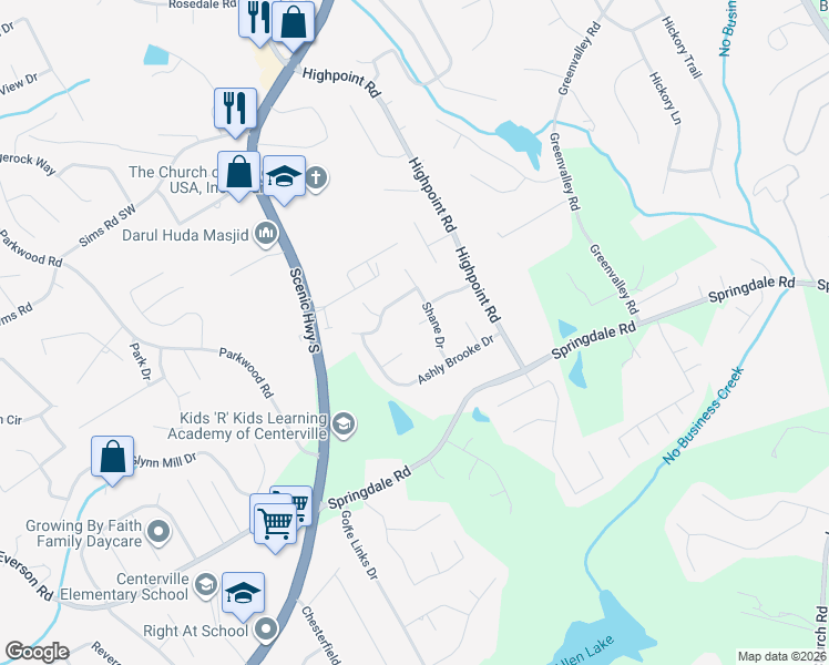 map of restaurants, bars, coffee shops, grocery stores, and more near 3114 Rock Pine Court in Snellville