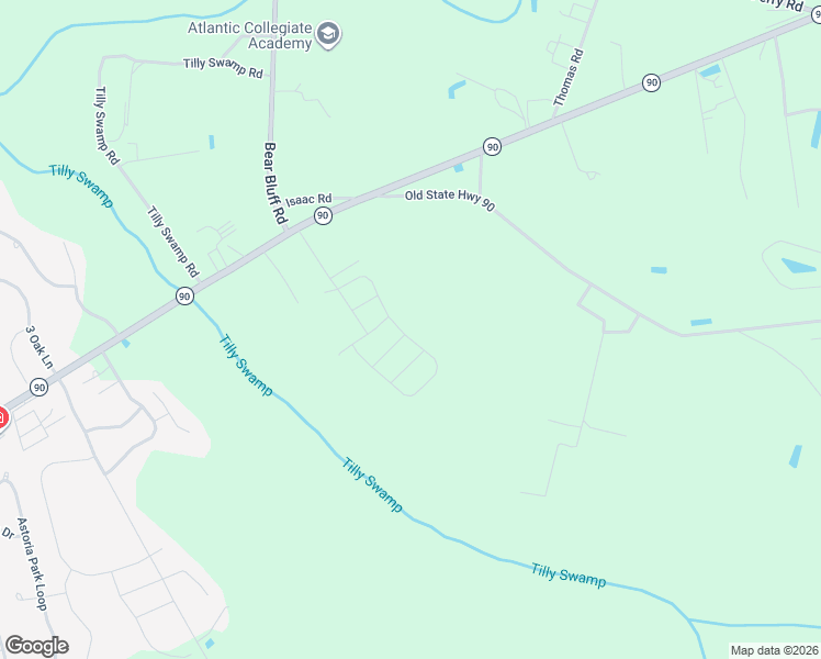 map of restaurants, bars, coffee shops, grocery stores, and more near 2141 Chavis Road in Conway