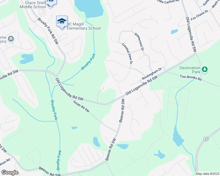 map of restaurants, bars, coffee shops, grocery stores, and more near 935 Old Loganville Road Southwest in Loganville