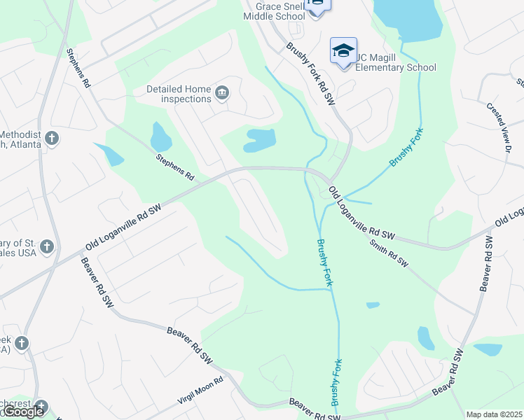 map of restaurants, bars, coffee shops, grocery stores, and more near 4069 Savannah Ridge Court in Loganville