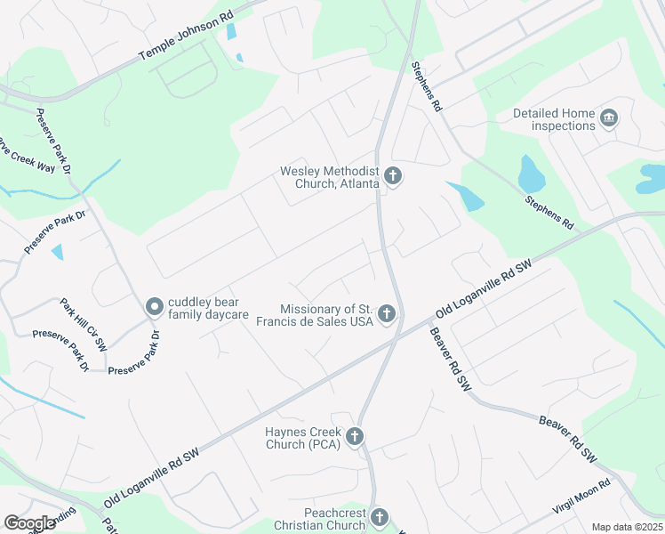 map of restaurants, bars, coffee shops, grocery stores, and more near 1588 Hay Patch Lane in Loganville