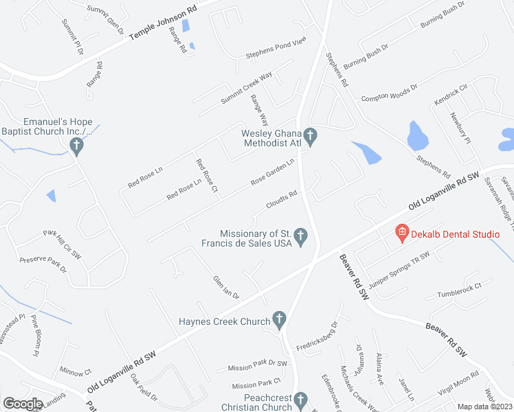 map of restaurants, bars, coffee shops, grocery stores, and more near 1450 Summer Lake Terrace in Loganville