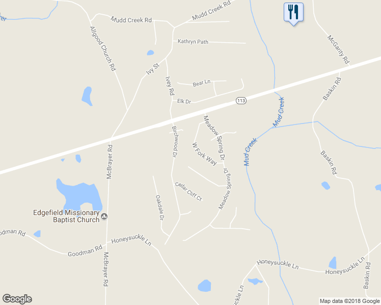 map of restaurants, bars, coffee shops, grocery stores, and more near 170 West Fork Way in Temple