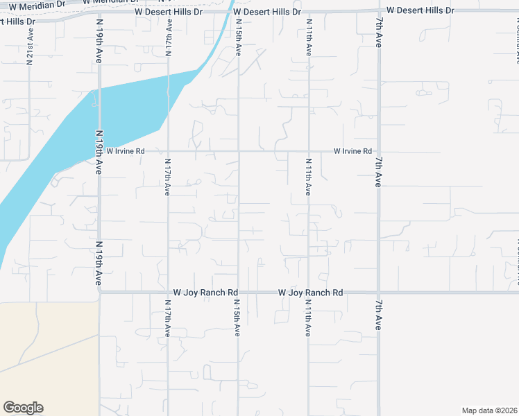 map of restaurants, bars, coffee shops, grocery stores, and more near 1324 West Desert Hills Estate Drive in New River