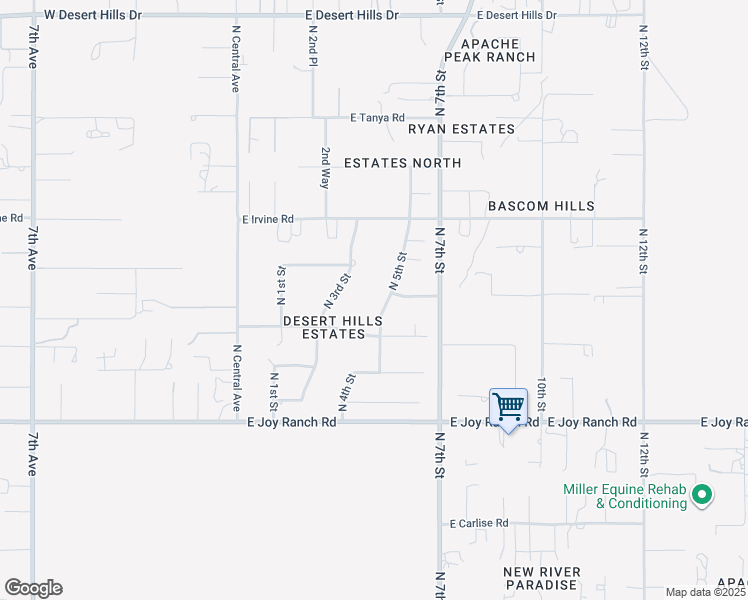map of restaurants, bars, coffee shops, grocery stores, and more near 38228 North 5th Street in Phoenix