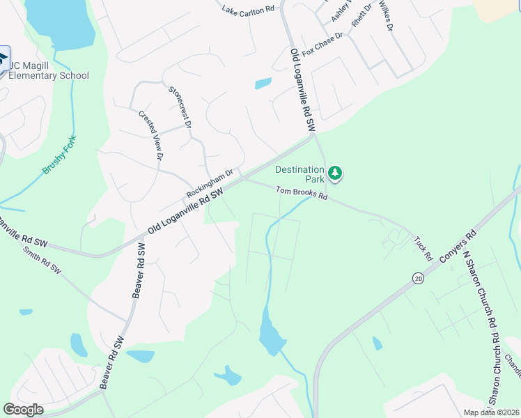 map of restaurants, bars, coffee shops, grocery stores, and more near 4253 Tom Brooks Road in Loganville