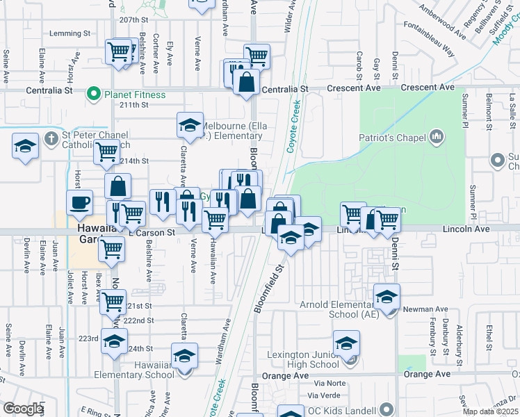 21600 Bloomfield Avenue, Hawaiian Gardens CA Walk Score