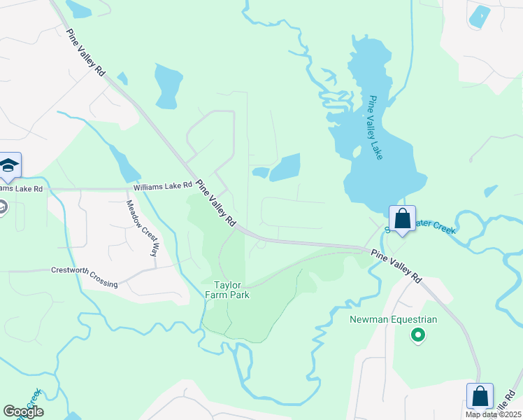 map of restaurants, bars, coffee shops, grocery stores, and more near 99 Sheffield Lane in Powder Springs