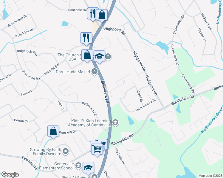 map of restaurants, bars, coffee shops, grocery stores, and more near 3241 Open Fields Drive in Snellville