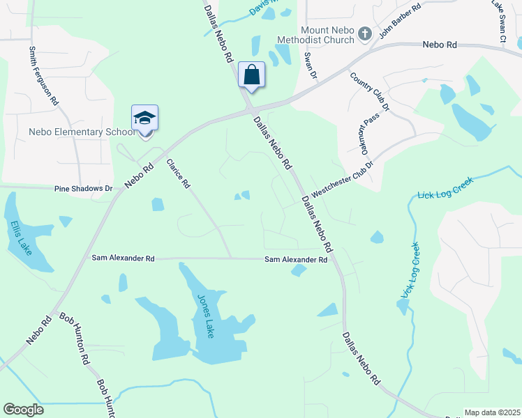 map of restaurants, bars, coffee shops, grocery stores, and more near 321 Silver Leaf Trace in Paulding County