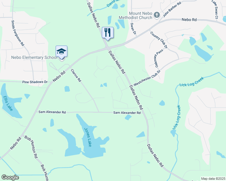 map of restaurants, bars, coffee shops, grocery stores, and more near 323 Silver Leaf Trace in Paulding County