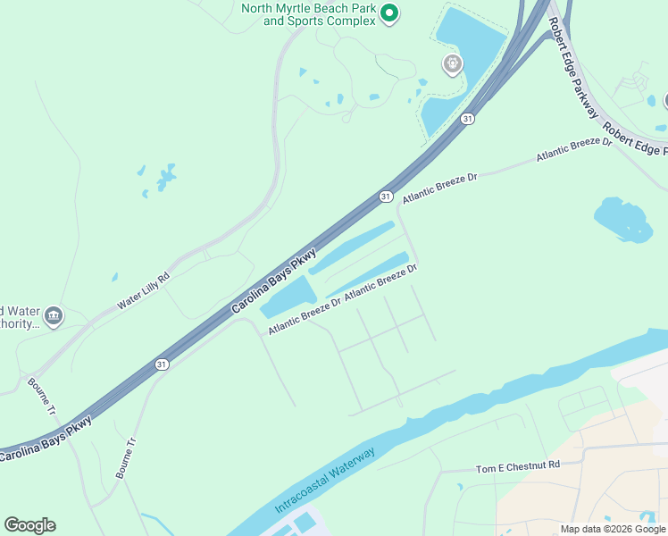 map of restaurants, bars, coffee shops, grocery stores, and more near in North Myrtle Beach