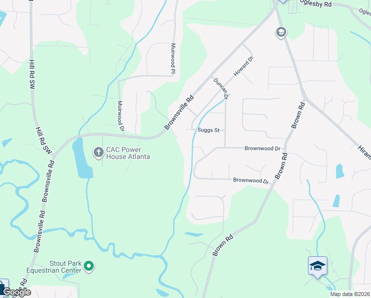 map of restaurants, bars, coffee shops, grocery stores, and more near 4881 Wyatt Drive in Powder Springs