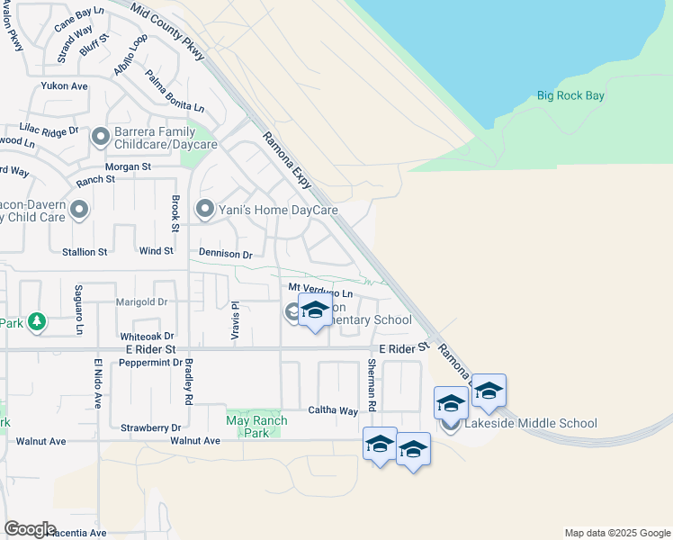 map of restaurants, bars, coffee shops, grocery stores, and more near 1931 Brockstone Drive in Perris