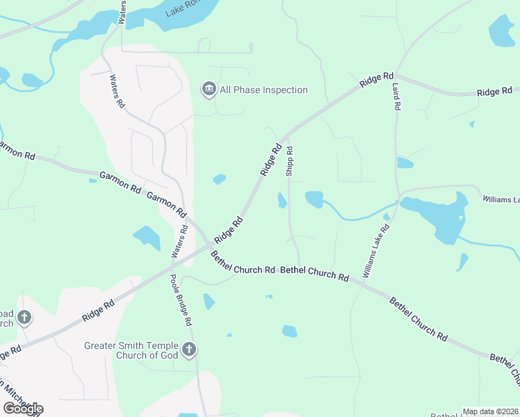 map of restaurants, bars, coffee shops, grocery stores, and more near 7024 Ridge Road in Hiram