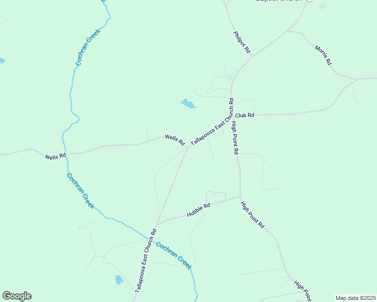 map of restaurants, bars, coffee shops, grocery stores, and more near 901 Tallapoosa East Church Road in Buchanan