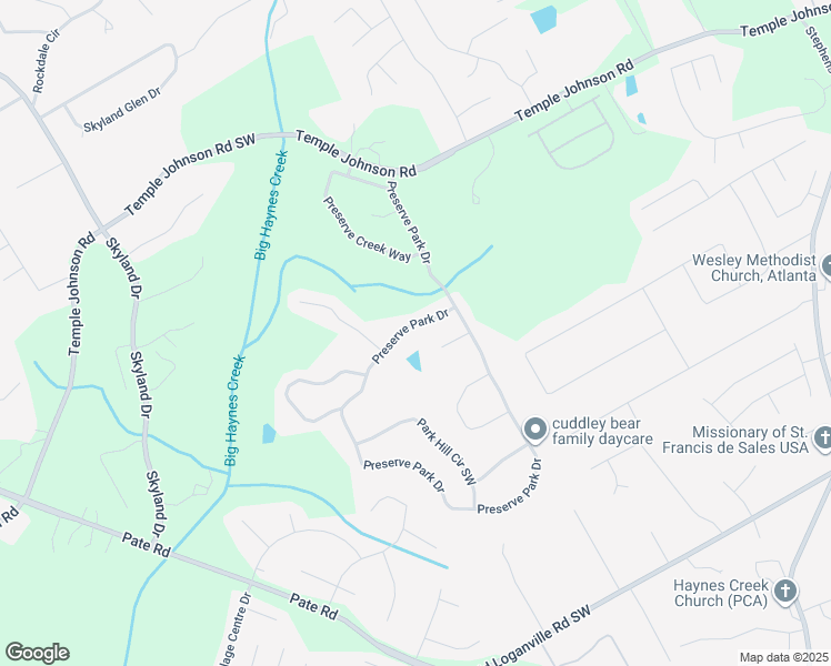 map of restaurants, bars, coffee shops, grocery stores, and more near 567 Preserve Park Drive in Loganville