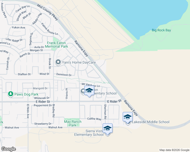 map of restaurants, bars, coffee shops, grocery stores, and more near 1928 Brockstone Drive in Perris