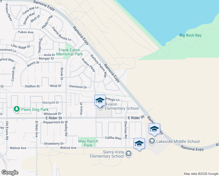 map of restaurants, bars, coffee shops, grocery stores, and more near 1920 Brockstone Drive in Perris
