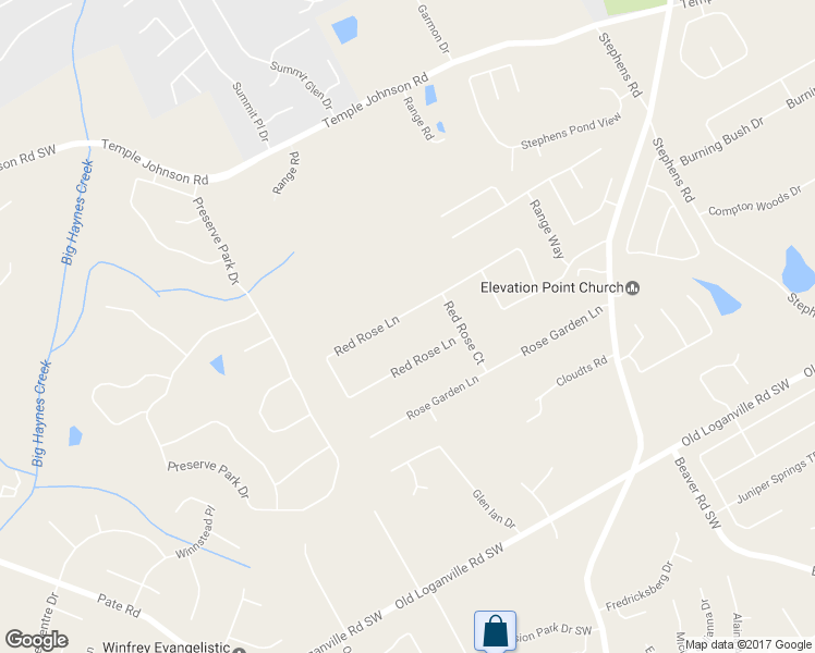 map of restaurants, bars, coffee shops, grocery stores, and more near 2085 Red Rose Ln in Loganville