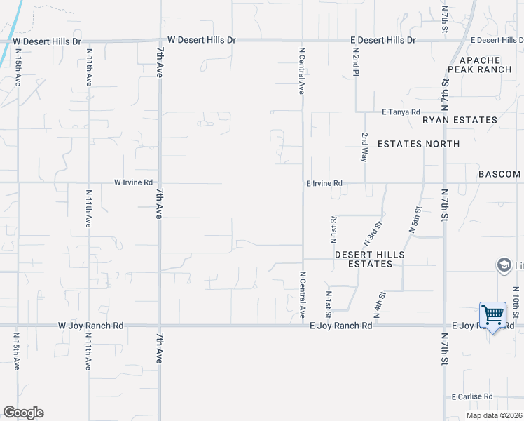 map of restaurants, bars, coffee shops, grocery stores, and more near 202 West Adamanda Drive in Phoenix
