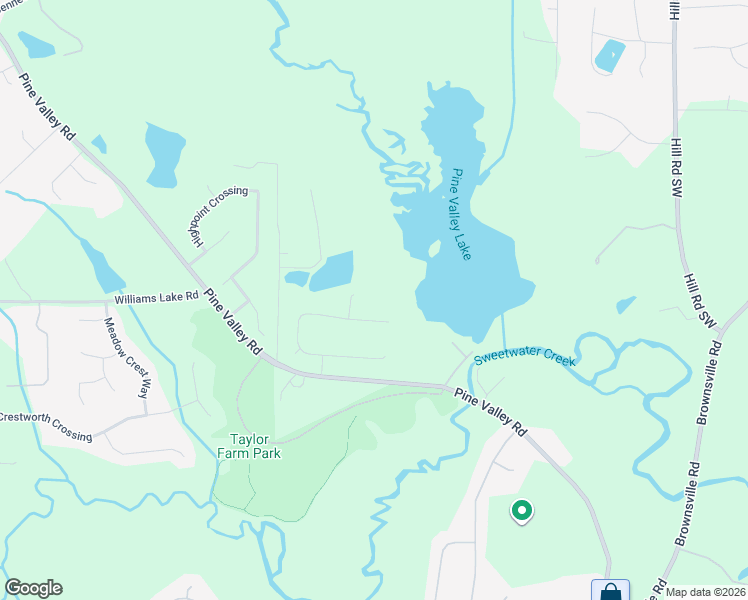 map of restaurants, bars, coffee shops, grocery stores, and more near 58 Lakeland Court in Powder Springs