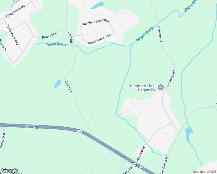 map of restaurants, bars, coffee shops, grocery stores, and more near 4075 Fawn Valley Drive in Loganville