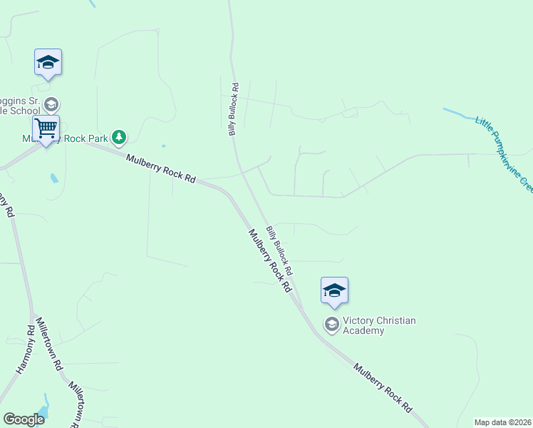 map of restaurants, bars, coffee shops, grocery stores, and more near 1307 Billy Bullock Road in Dallas