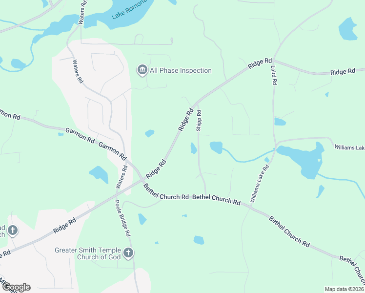 map of restaurants, bars, coffee shops, grocery stores, and more near 7024 Ridge Road in Hiram