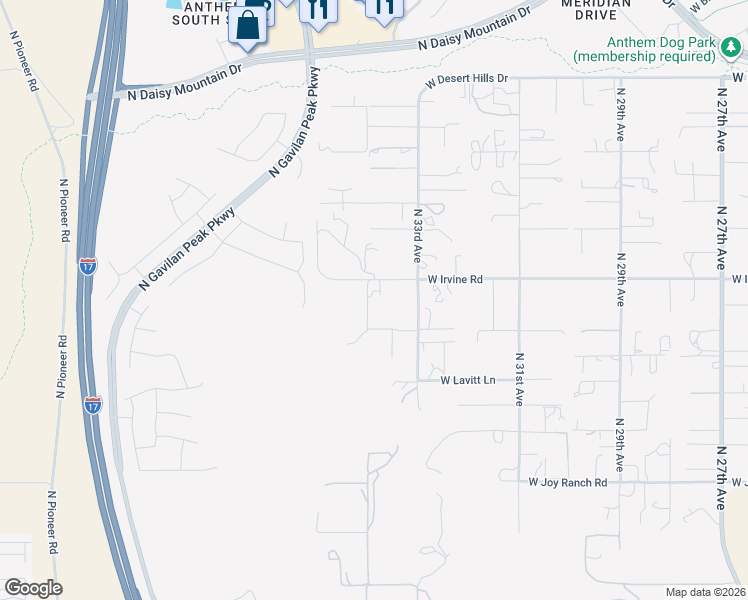map of restaurants, bars, coffee shops, grocery stores, and more near 38509 North 34th Avenue in Phoenix
