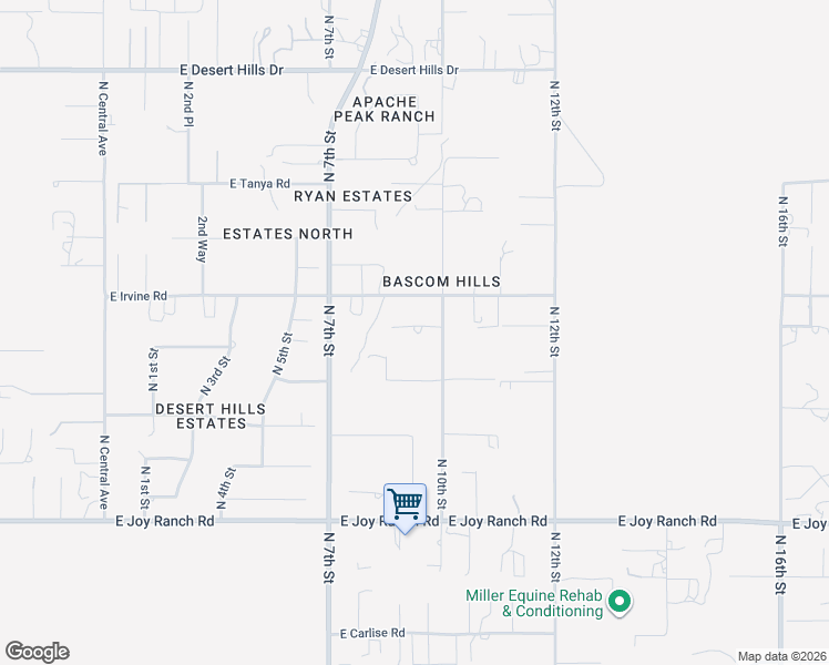 map of restaurants, bars, coffee shops, grocery stores, and more near 917 East Paso Nuevo Drive in Phoenix