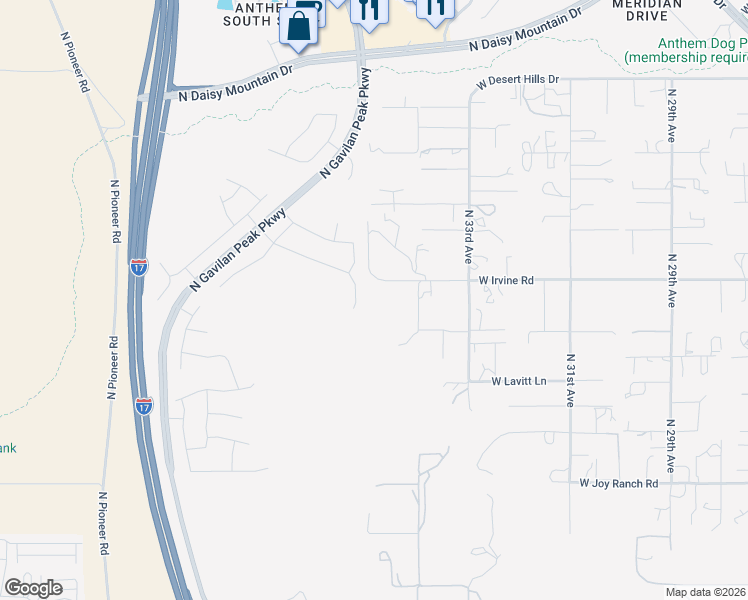 map of restaurants, bars, coffee shops, grocery stores, and more near 38508 North 34th Avenue in Phoenix