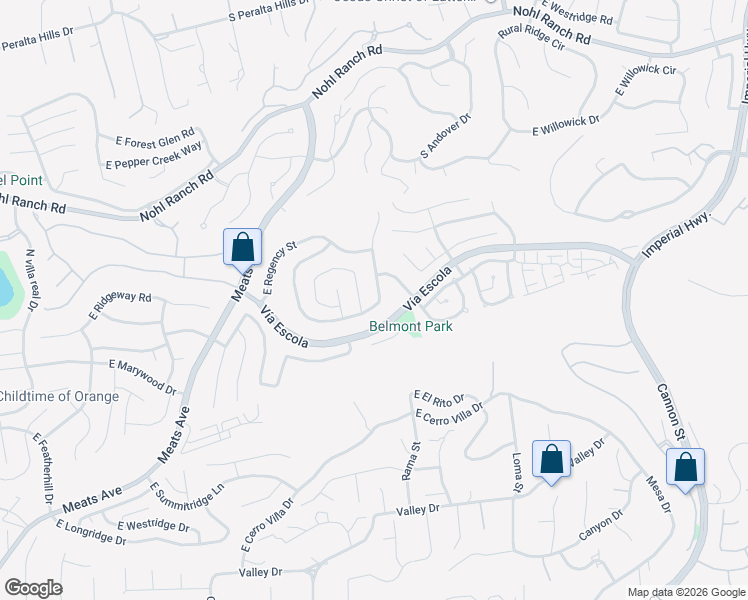 map of restaurants, bars, coffee shops, grocery stores, and more near 2689 North Whitehall Street in Orange