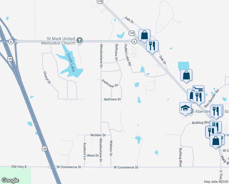 map of restaurants, bars, coffee shops, grocery stores, and more near 506 Heath Place in Aberdeen
