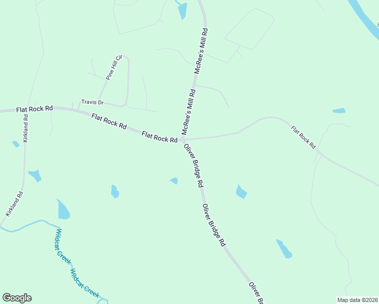 map of restaurants, bars, coffee shops, grocery stores, and more near 2586 Flat Rock Road in Watkinsville