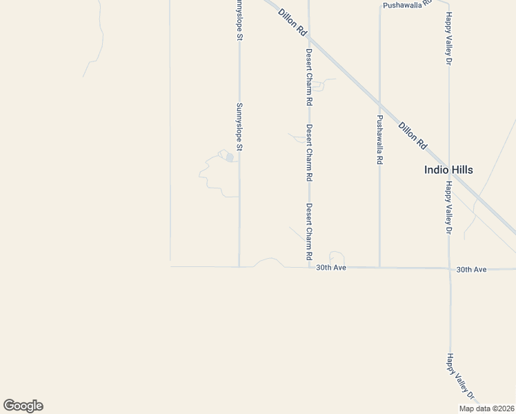 map of restaurants, bars, coffee shops, grocery stores, and more near 29700 Sunnyslope Street in Desert Hot Springs