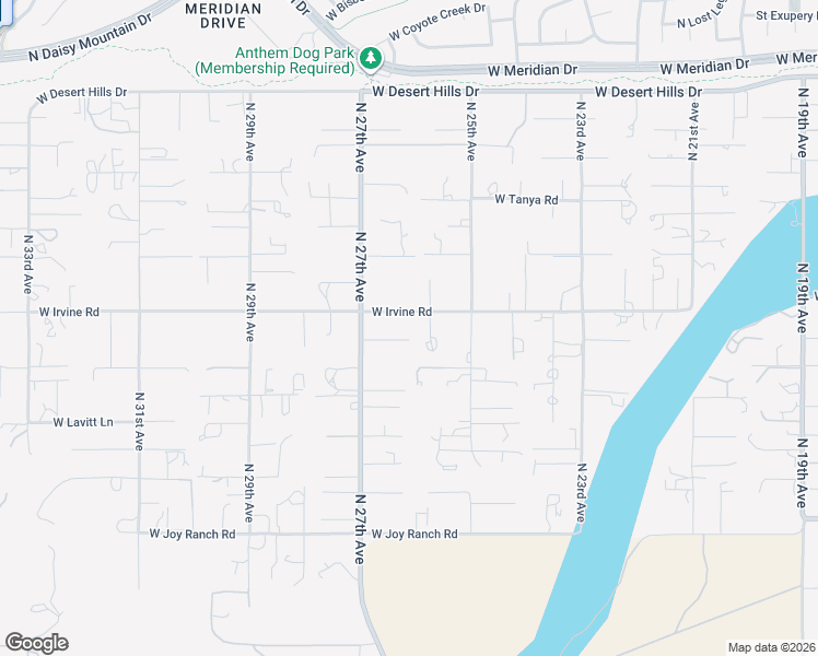 map of restaurants, bars, coffee shops, grocery stores, and more near 38421 North 27th Avenue in Phoenix