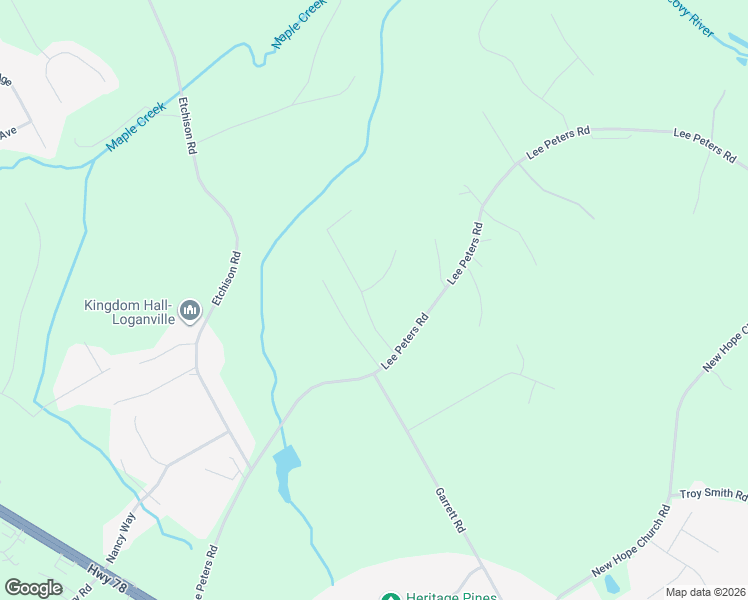 map of restaurants, bars, coffee shops, grocery stores, and more near 2109 Seths Ridge in Loganville