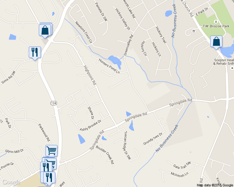 map of restaurants, bars, coffee shops, grocery stores, and more near 2983 Greenvalley Rd in Snellville