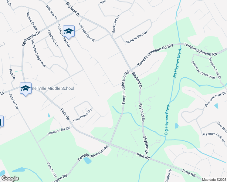 map of restaurants, bars, coffee shops, grocery stores, and more near 3331 Grand Central Drive in Snellville