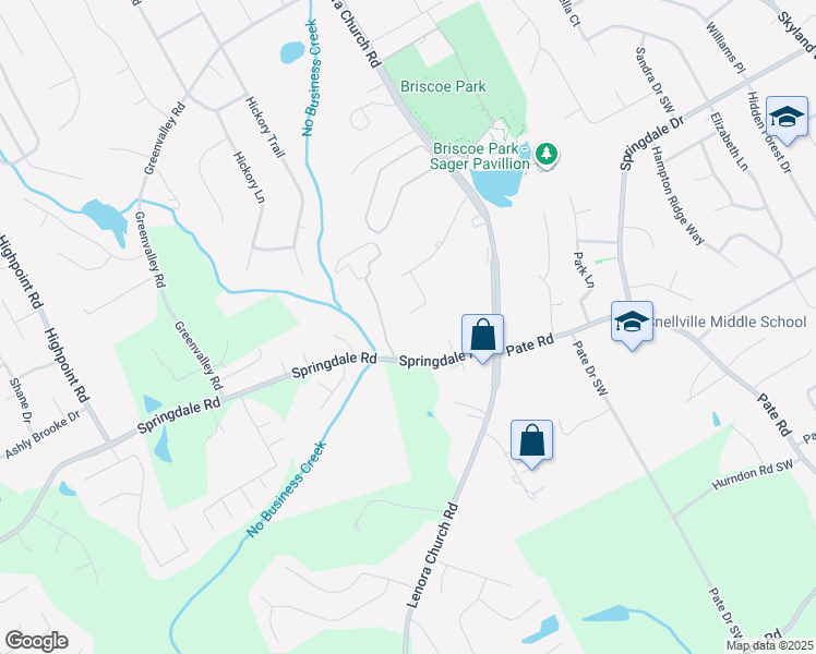 map of restaurants, bars, coffee shops, grocery stores, and more near 3070 Parkside Court in Snellville