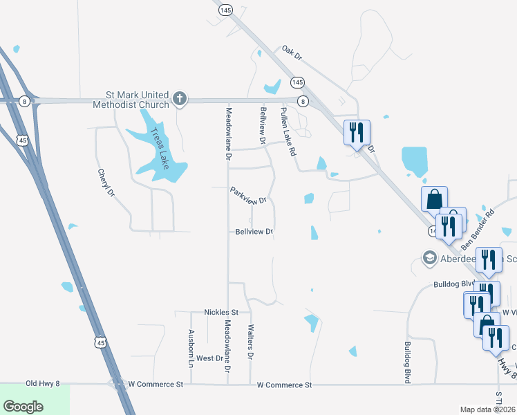 map of restaurants, bars, coffee shops, grocery stores, and more near 500-506 Heath Place in Aberdeen